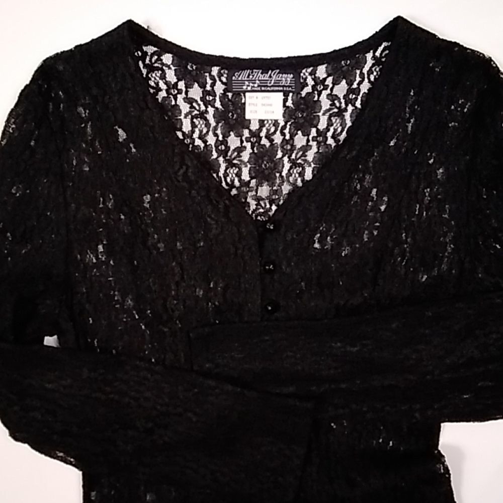 All That Jazz Made In California USA VTG Lace Corset Women Dress Size 13/14 - Picture 12 of 14